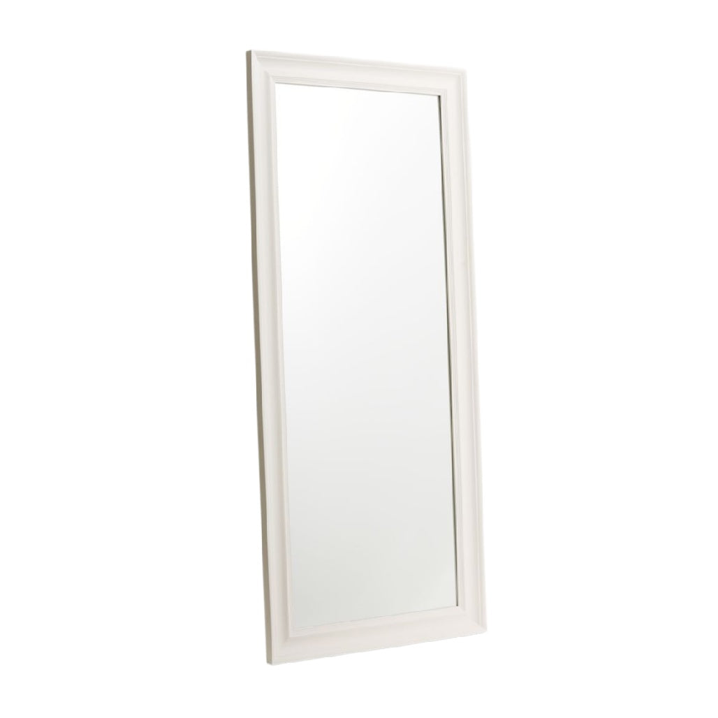 Specchio da Parete Rectangolare con Cornice Bianca